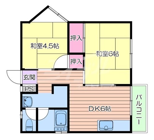 千里丘駅 徒歩11分 4階の物件間取画像